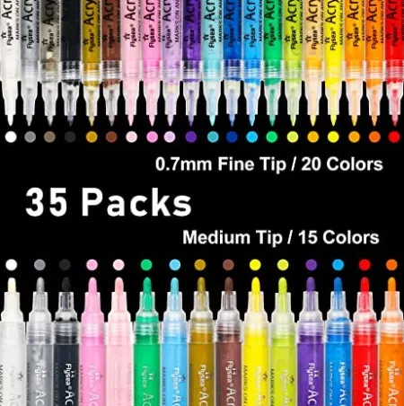 35 Premium Acrylic Paint Marker Pens