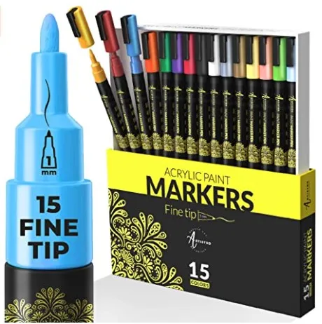 Set of 15 Acrylic Paint Markers