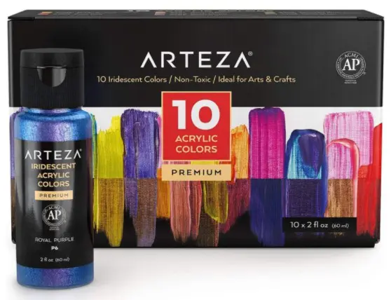 ARTEZA Iridescent Acrylic Paint