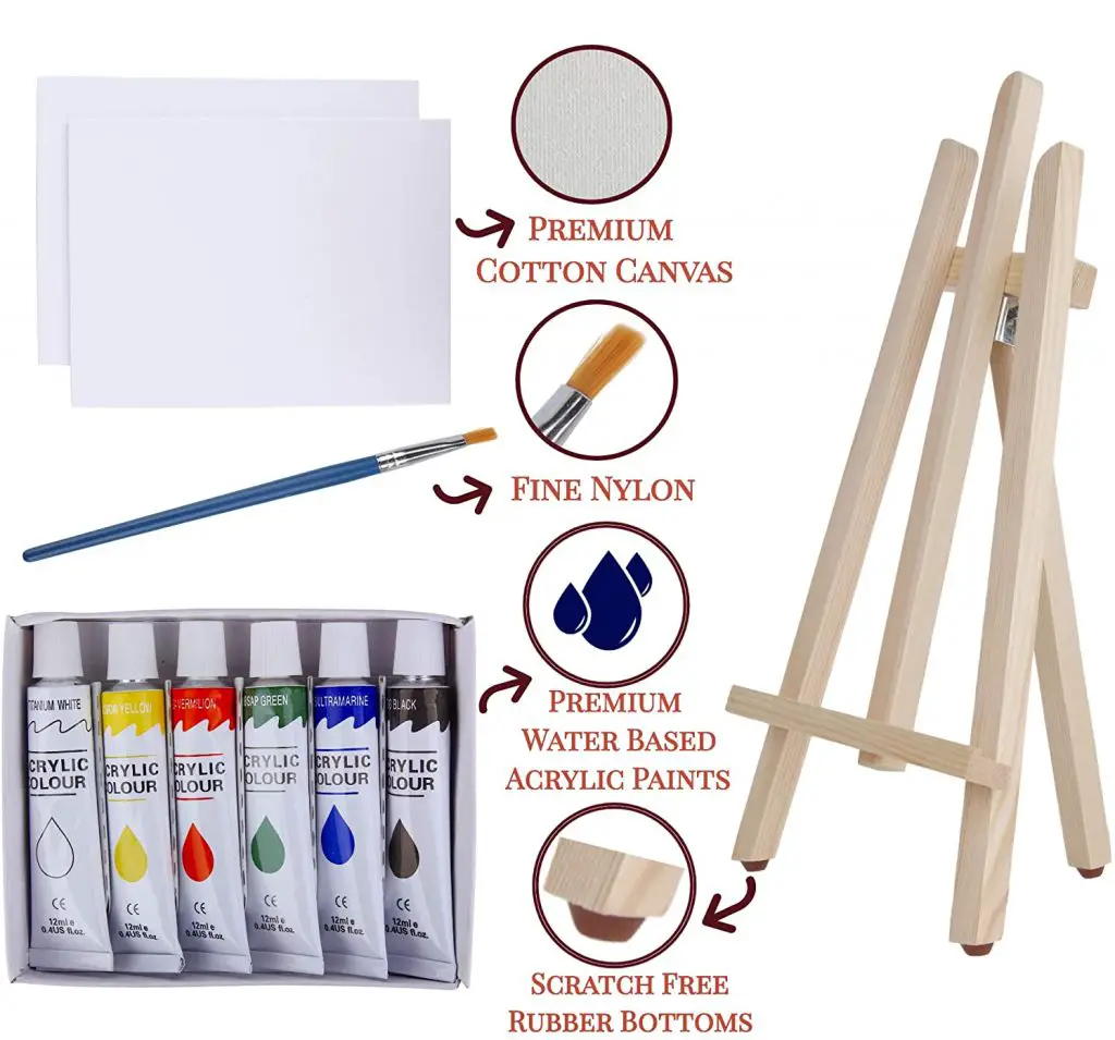 Art Canvas Paint Set