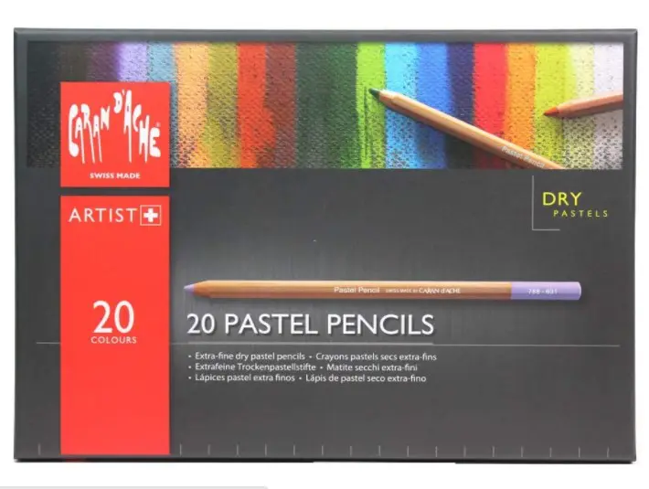 Caran D'ache Set of 20 Pastel Pencils 