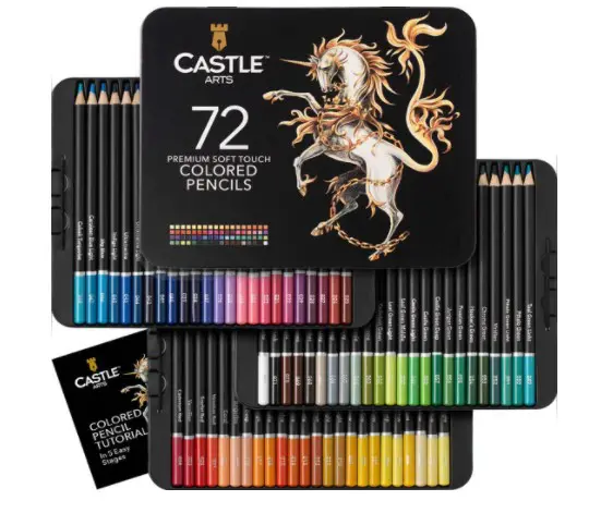 Castle Art Supplies 72 Colored Pencils Set