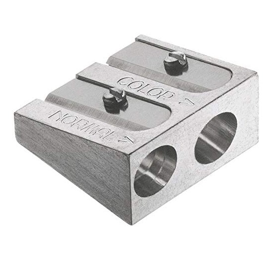 Faber-Castell Double Hole Metal Sharpener for Pastel Pencil