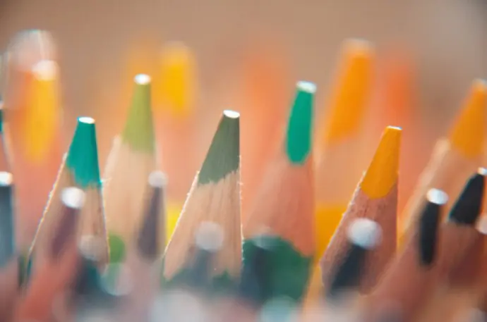 Pastel pencils tips