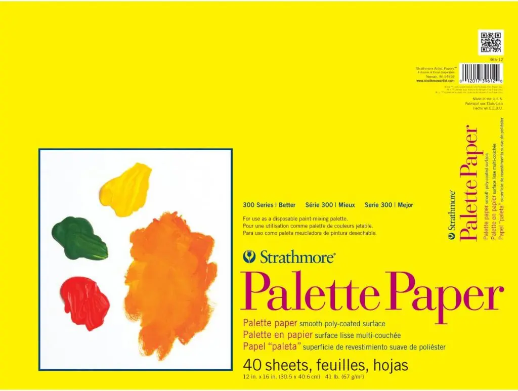 Strathmore 300 Series Paper STR-365-12 40 Sheet Disposable Palette