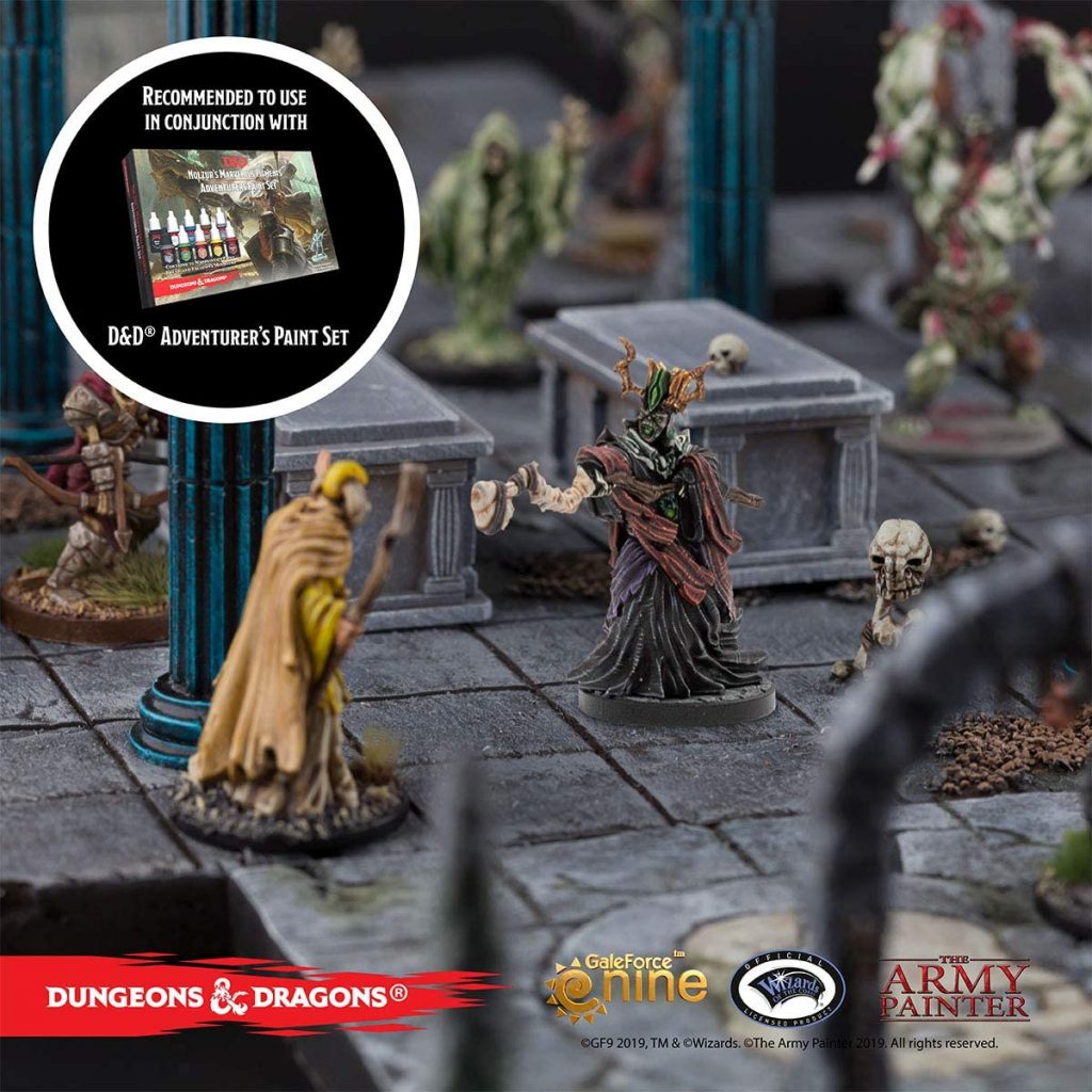 The Army Painter D&D: Undead Paint Set - Nolzur's Marvelous Pigments Miniature Painting Kit with Acererak Miniature