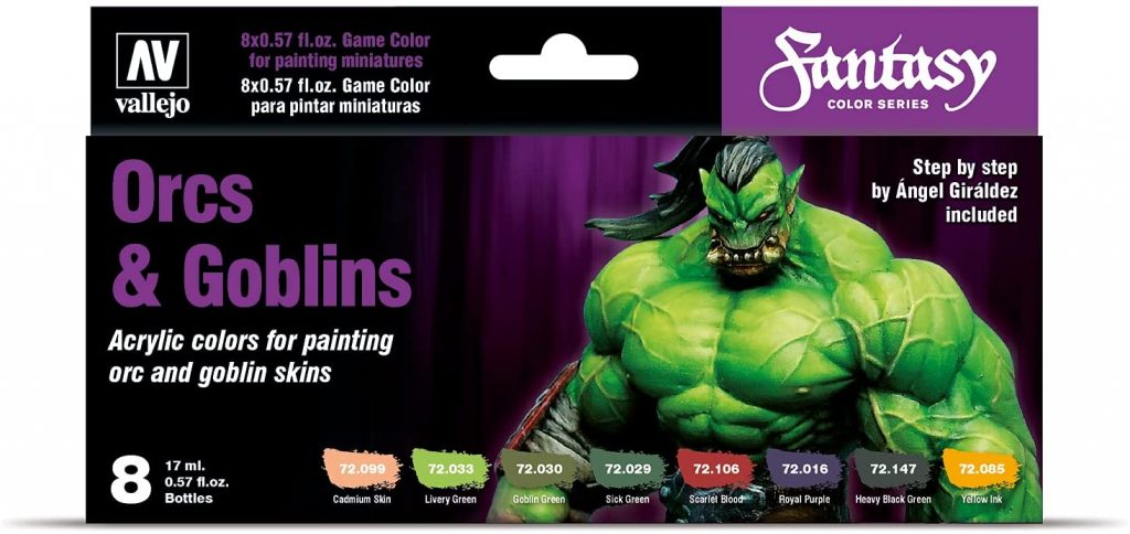 Vallejo Orcs & Goblins Game Color (8 Set) Paint