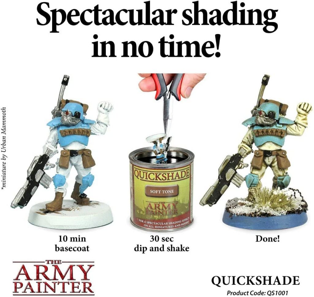  The Army Painter 3 pcs Quickshade Varnish Set for Miniature Painting