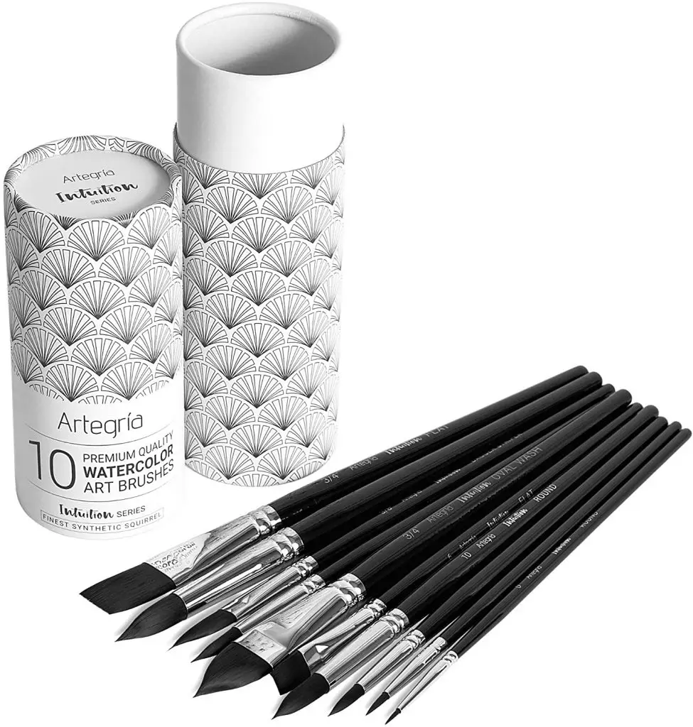 ARTEGRIA Watercolor Brush Set