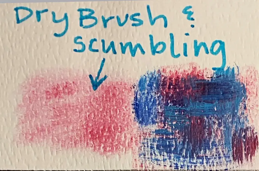 Fry brush technique