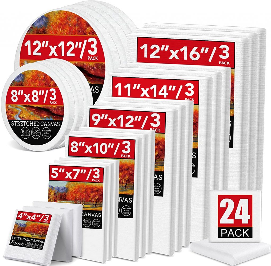 24 Pack Canvases for Painting