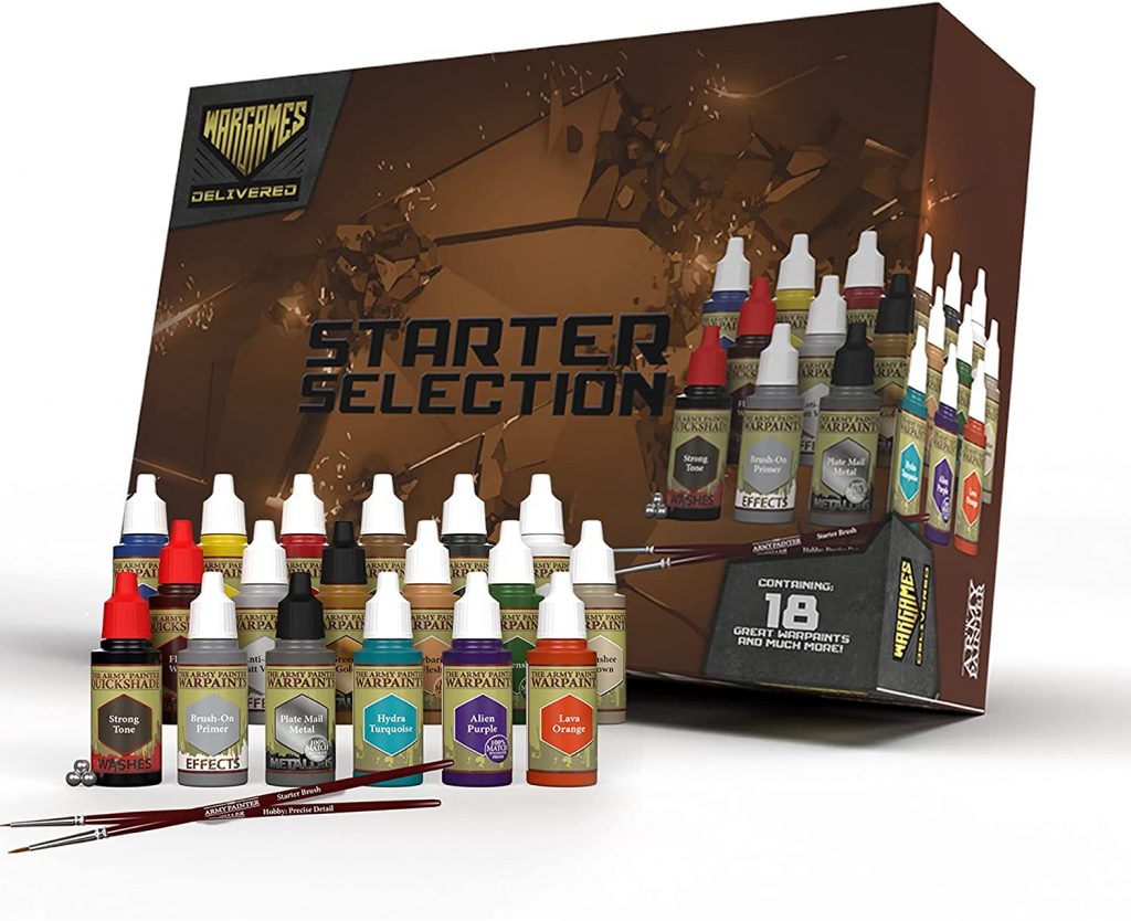 The Army Painter - Wargames Delivered Starter Miniature Paint Sets - Acrylic Model Paints for Plastic Models