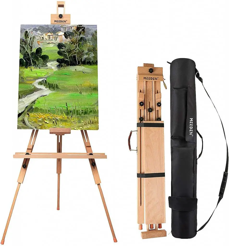 MEEDEN Tripod Field Painting Easel with Carrying Case