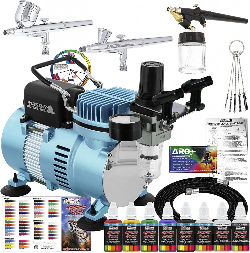 Master Airbrush Cool Runner II Dual Fan Air Compressor