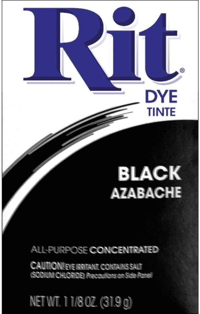 Rit Dye Powder Dye, 1-1/8 oz, Black, 3-Pack