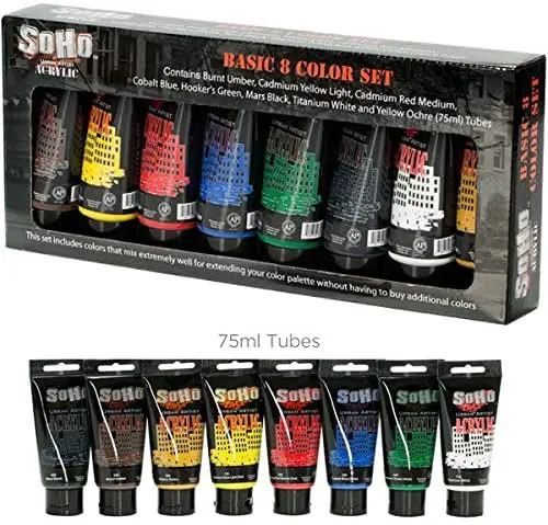  Soho Urban Artist Heavy Body Acrylic Paint High Pigment