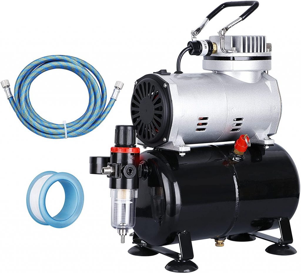 ZENY Professional Airbrush Compressor with Tank