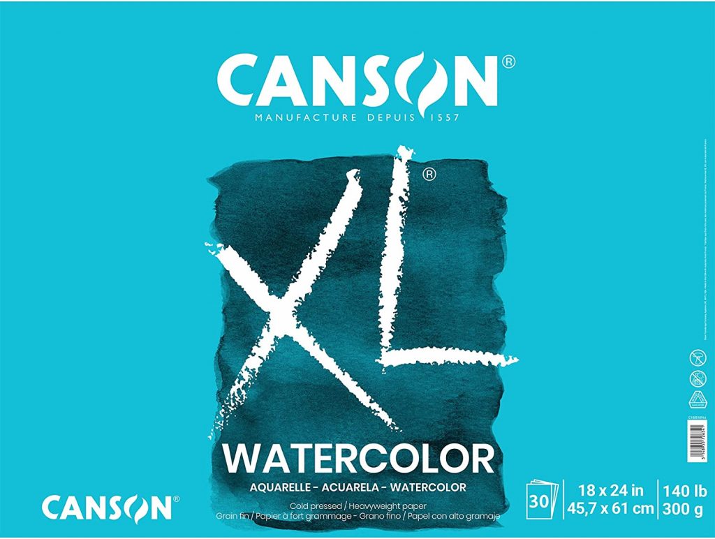 Canson XL Series Watercolor Textured Paper Pad for Paint