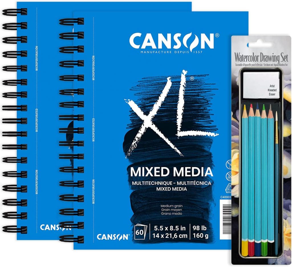 2 Pack Canson Mixed Media Sketchbook 