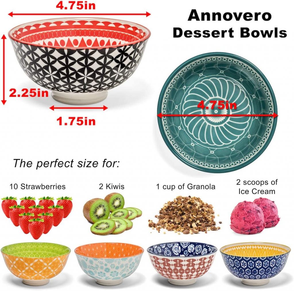 Annovero Dessert Bowls