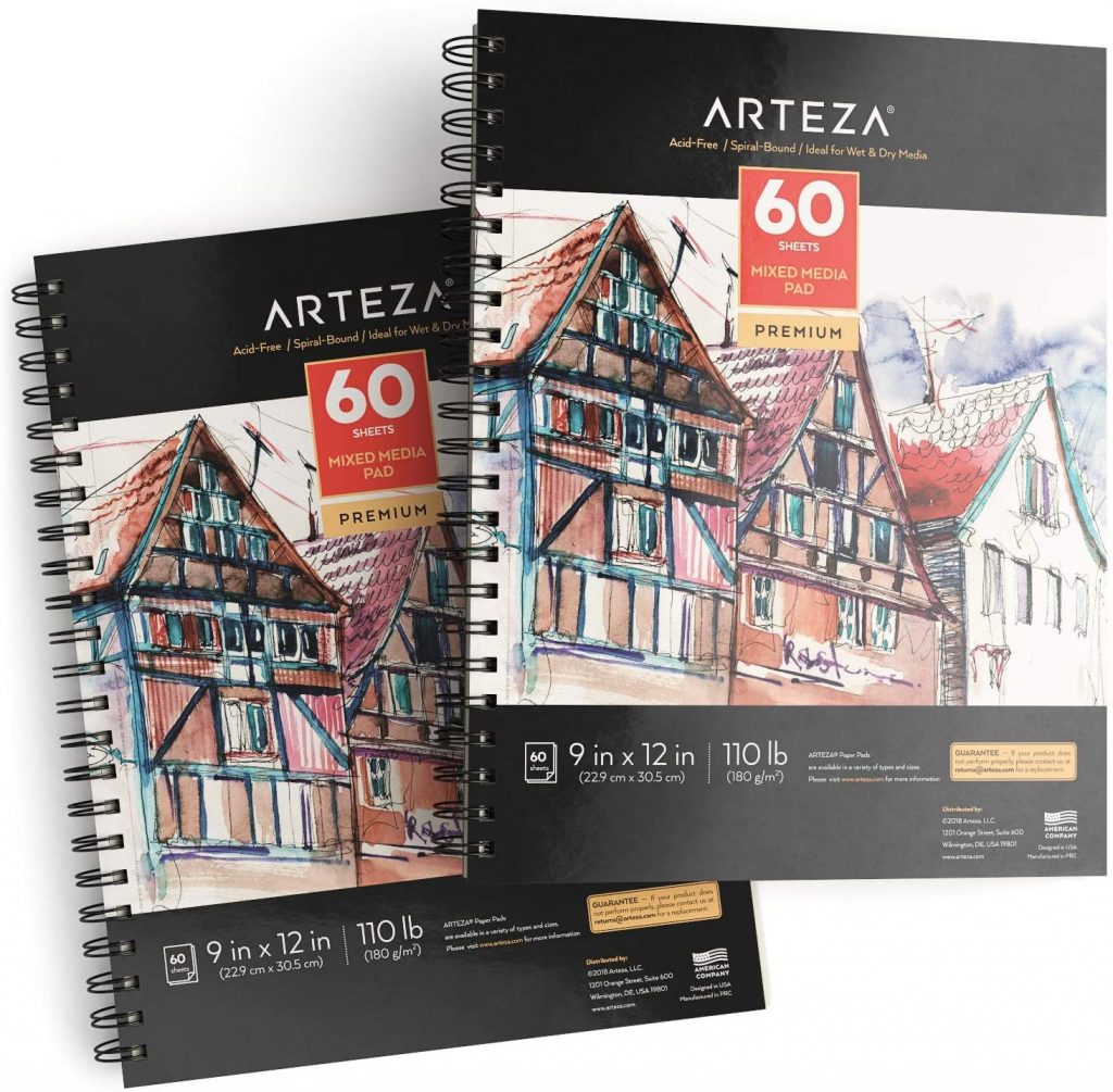  Arteza Mixed Media Sketchbooks