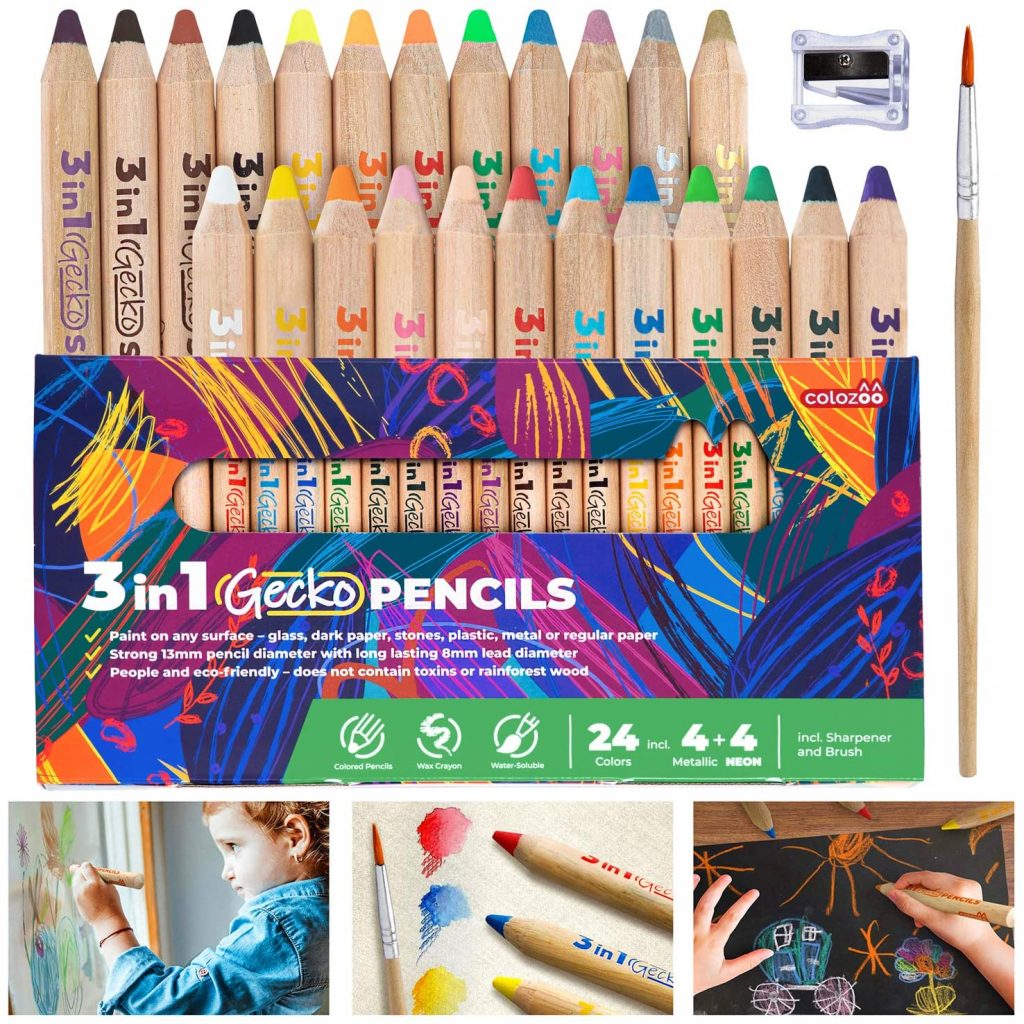 Colozoo 3 In 1 Colouring Pencils