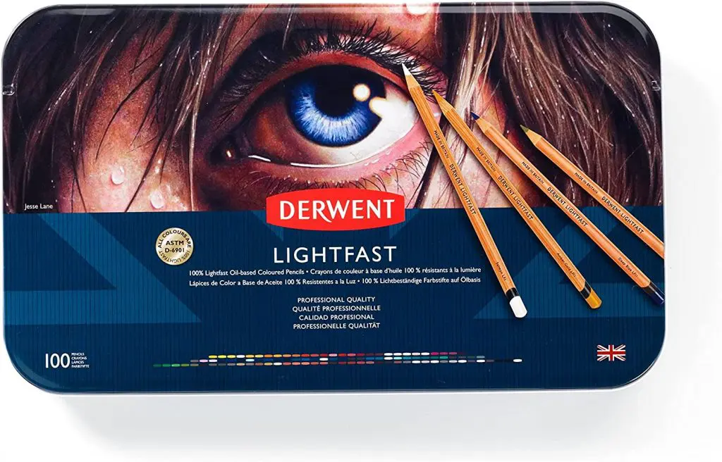 Derwent Lightfast Colored Pencils 100 Tin