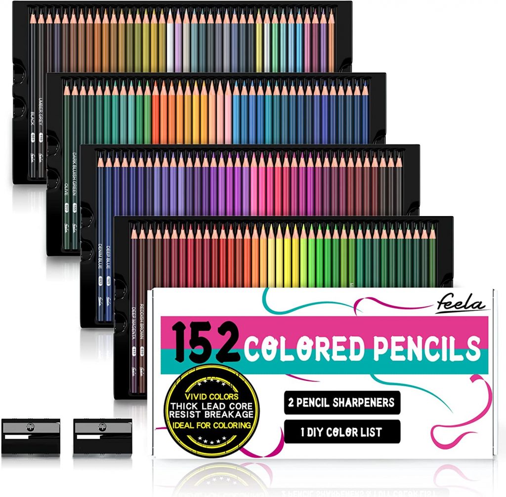 Feela 152 Colored Pencils