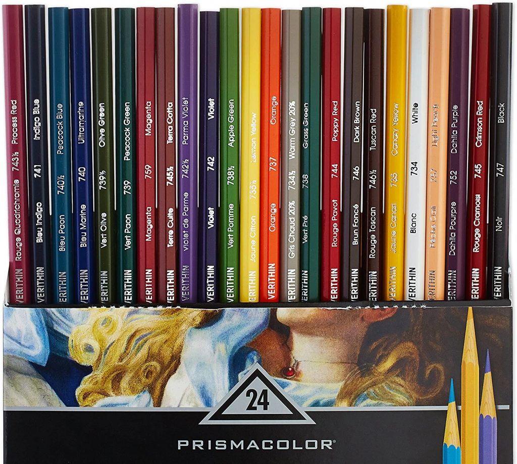  Prismacolor Premier Verithin Colored Pencils 24 Count 