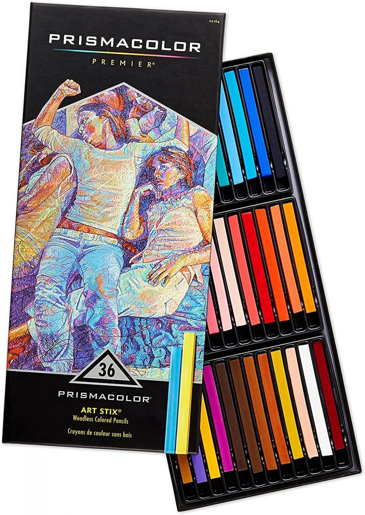 Prismacolor Premier Art Stix Woodless Colored Pencils 36 Color