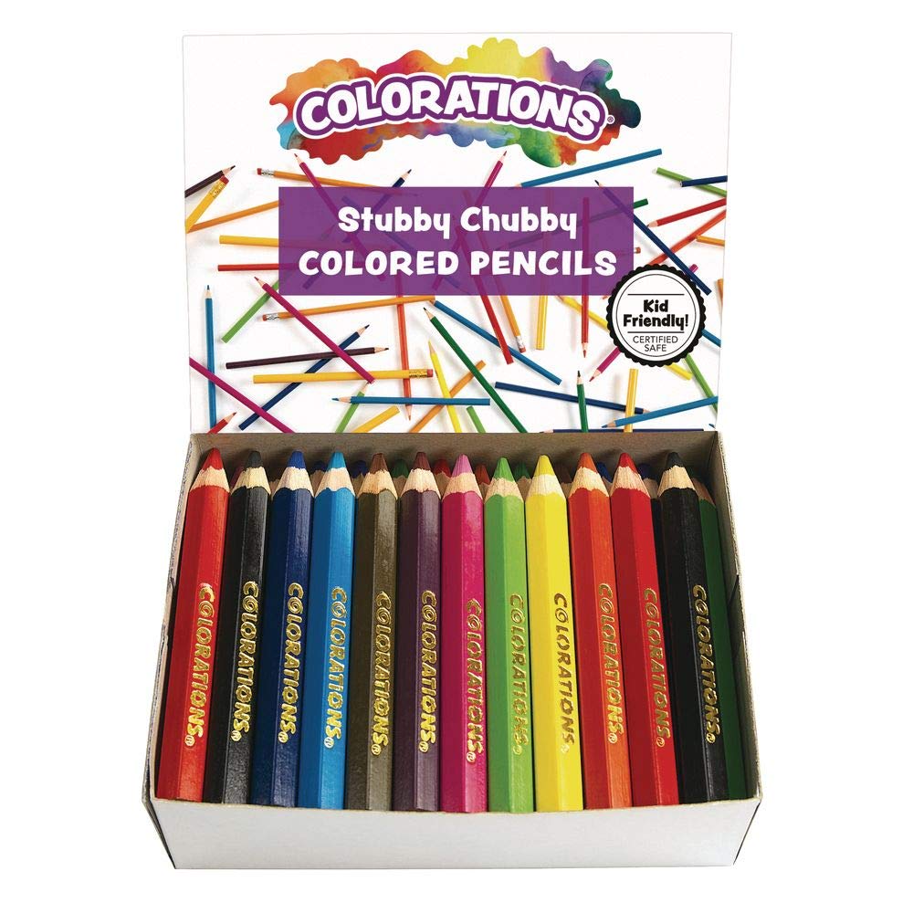 STUBPEN Stubby Chubby Colored Pencils for Kids