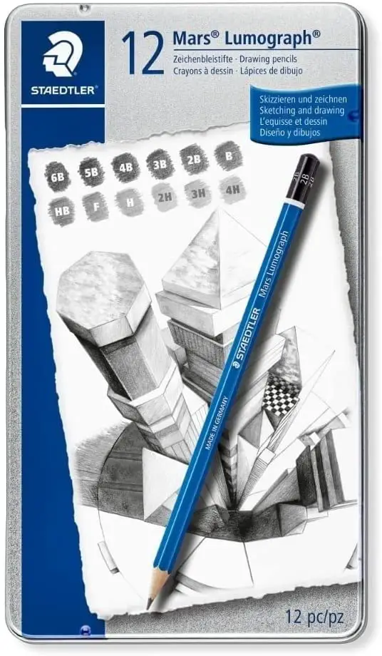 Staedtler Mars Lumograph Art Drawing Pencils