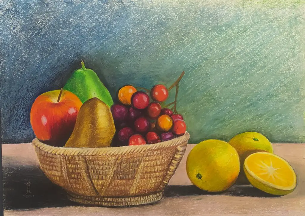 Still Life with Fruits by Owen Scipio