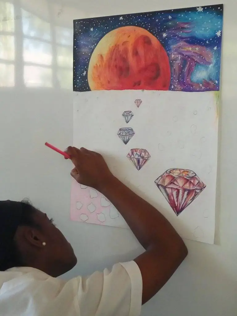 Colored Pencil Art for Beginners-student drawing