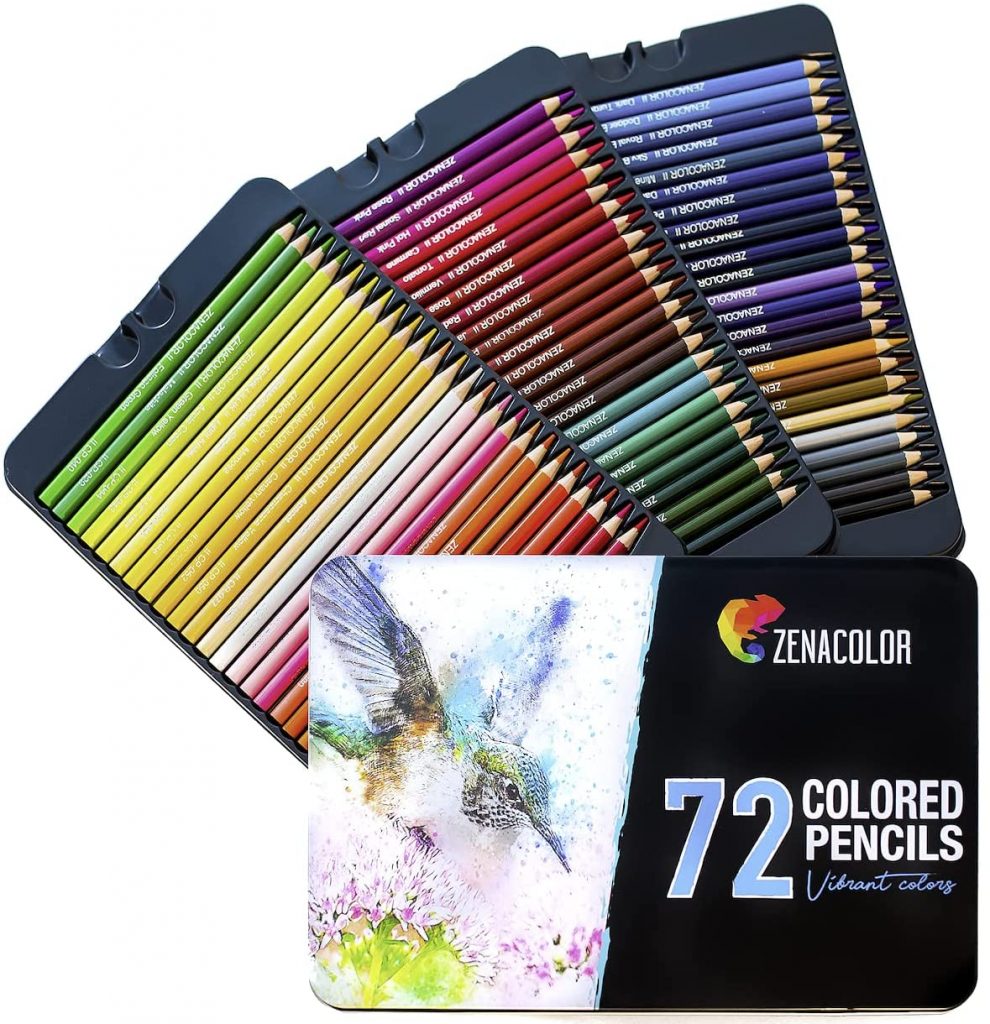 Zenacolor 72 Colored Pencils Set