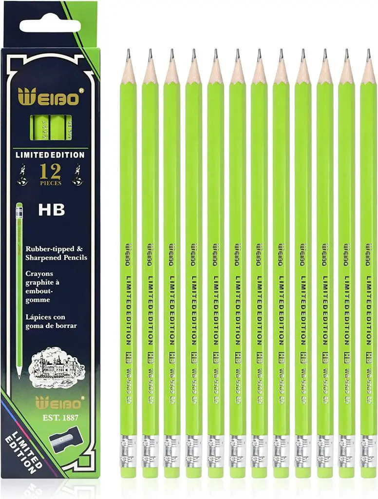 Weibo HB Wood Cased Graphite School Pencils