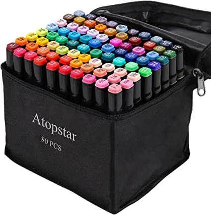 ATOPSTAR 80 Colors Alcohol Markers