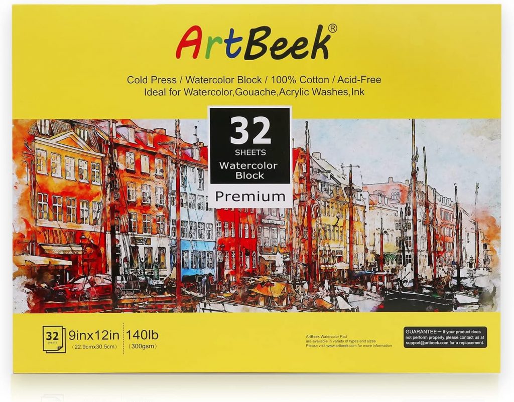 ArtBeek Watercolor Paper Block