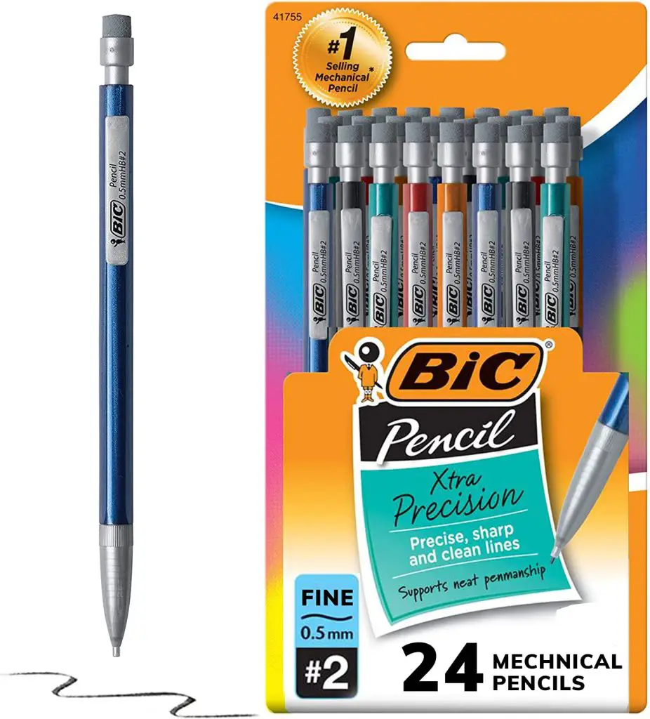 BIC Xtra-Precision Mechanical Pencils With Erasers