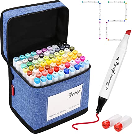 Bianyo 72 Primary Color Alcohol Marker Set