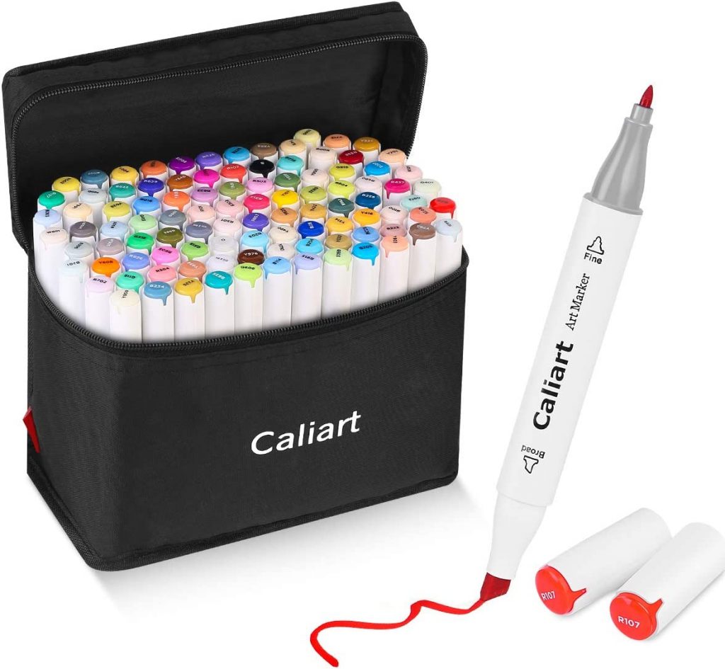 Caliart 100 Colors Artist Alcohol Markers