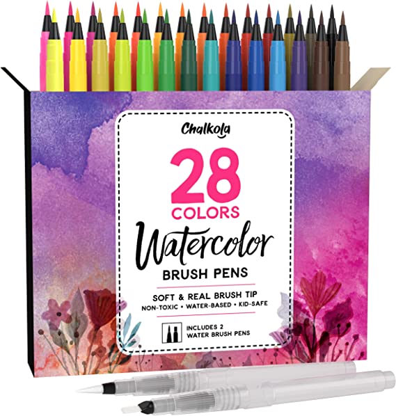 Chalkola Watercolor Brush Pens