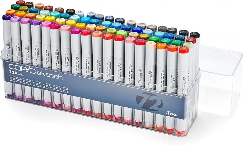 Copic Sketch, Alcohol-Based Markers, 72pc Set A