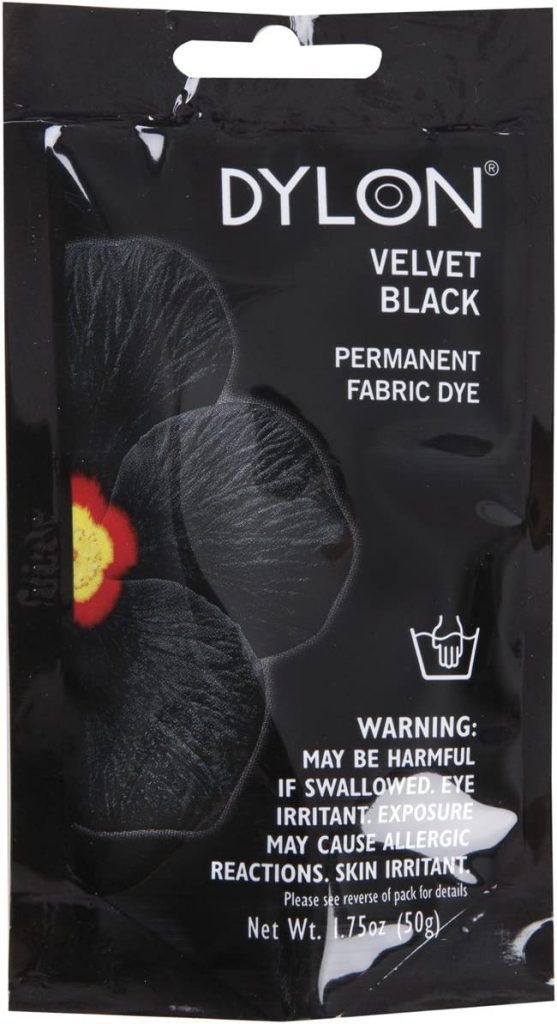 Dritz 87012 Permanent Fabric Dye, Velvet Black