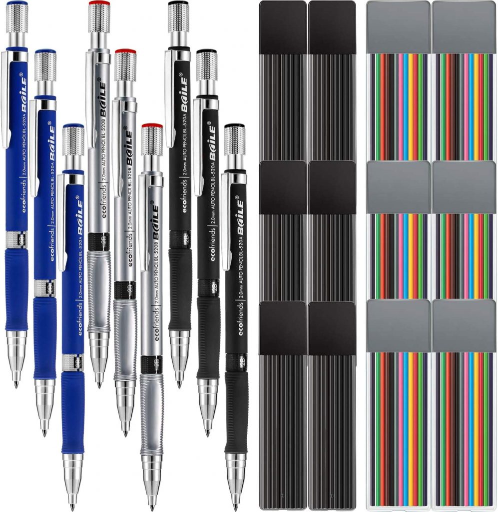 Jovitec 21 Pieces 2.0 mm Mechanical Pencil Set