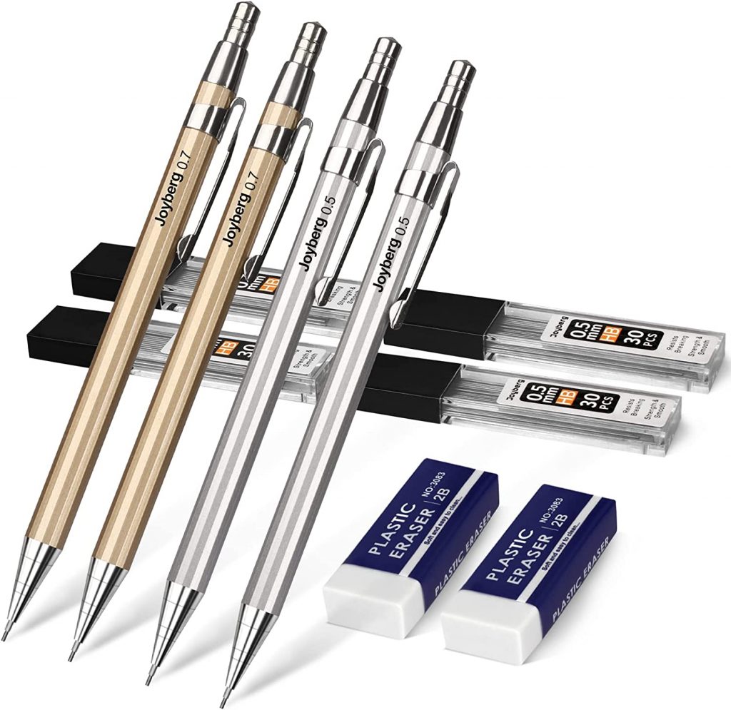 Joyberg 4 Pack Metal Mechanical Pencil