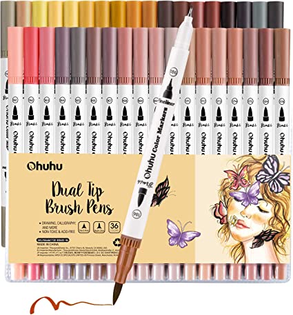 Ohuhu Skin Tone Markers 36-colors