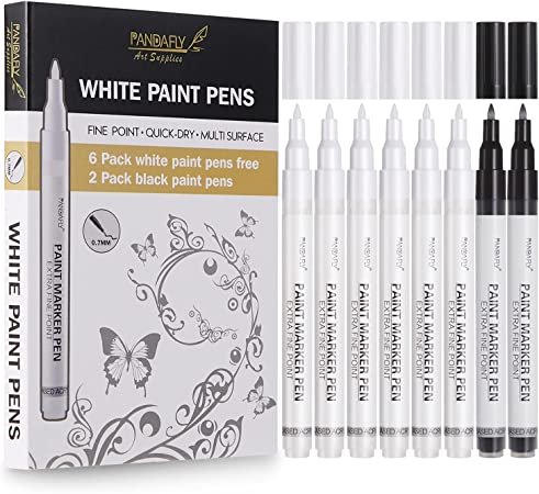 PANDAFLY White Paint Pens