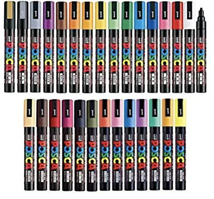 Posca Full Set of 29 Acrylic Paint Pens