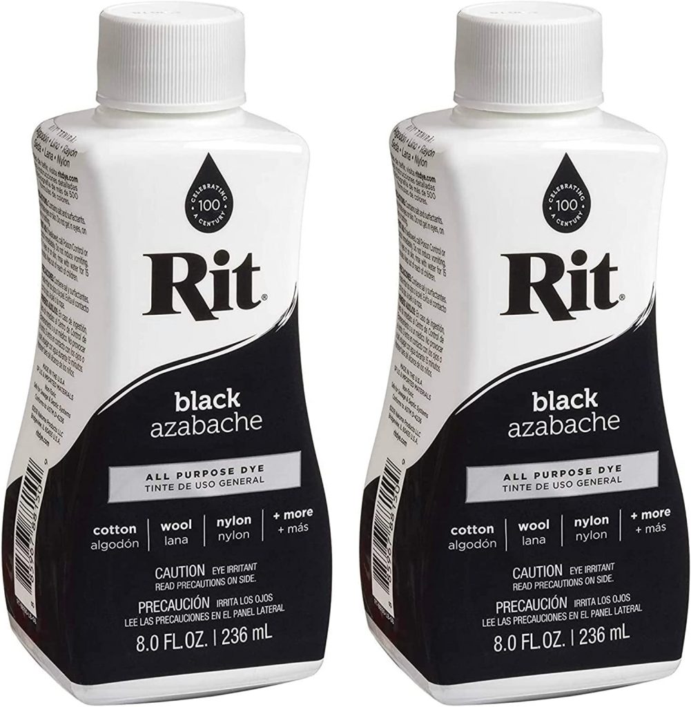 Rit Dye Liquid Fabric Dye, 8 fl oz, Black, 2-Pack